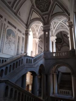 Monastero dei Benedettini entrance staircase